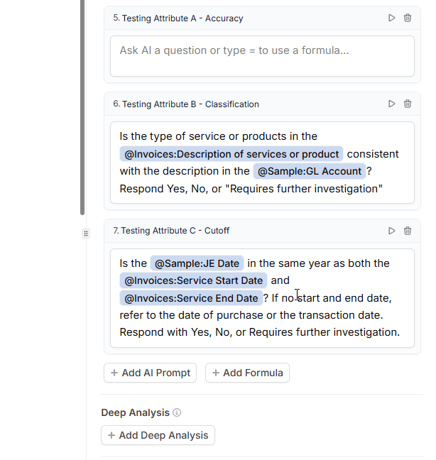 Validation tests configuration